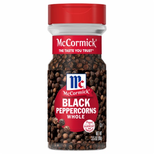 McCormick® Whole Black Peppercorns Perspective: front