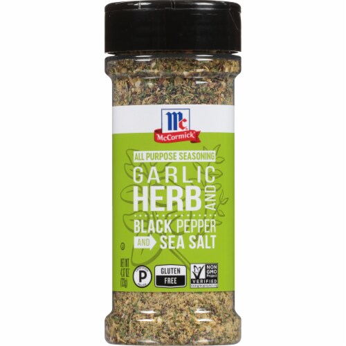 McCormick Garlic, Herb and Black Pepper and Sea Salt All Purpose Seasoning Perspective: front
