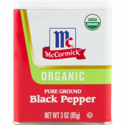 McCormick Ground Organic Black Pepper Perspective: front