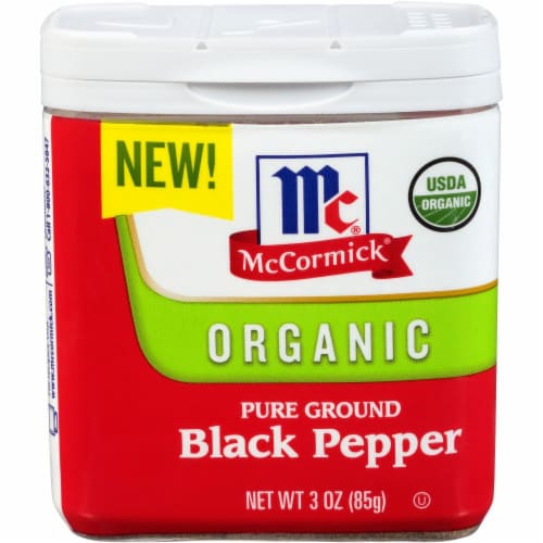 McCormick® Organic Pure Ground Black Pepper Perspective: front