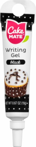 Cake Mate Black Writing Gel Perspective: front
