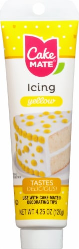 Cake Mate Icing Yellow Perspective: front