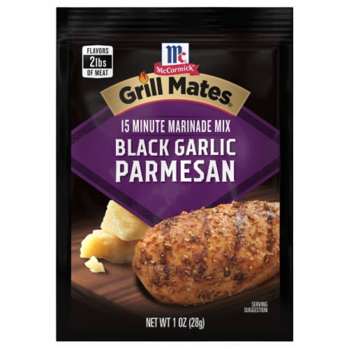 McCormick Grill Mates Black Garlic Parmesan Marinade Mix Perspective: front