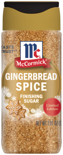 McCormick® Gingerbread Spice Finishing Sugar Perspective: front