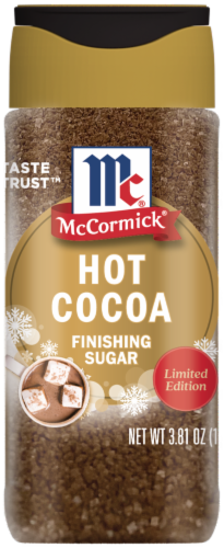 McCormick® Limited Edition Hot Cocoa Finishing Sugar Perspective: front
