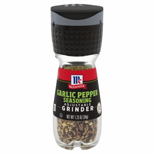 McCormick® Garlic Pepper Seasoning Grinder Perspective: front