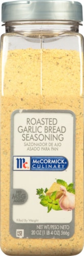 McCormick® Culinary Roasted Garlic Bread Seasoning Perspective: front