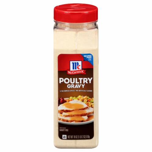 McCormick Poultry Gravy Mix Shaker Perspective: front