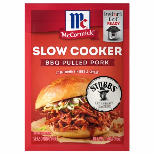 McCormick® Slow Cooker BBQ Pulled Pork Instapot Seasoning Mix, 1.6 oz ...