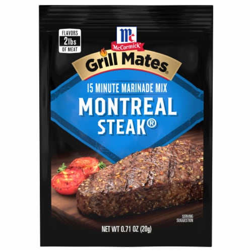 McCormick Grill Mates Montreal Steak Marinade Seasoning Mix Perspective: front