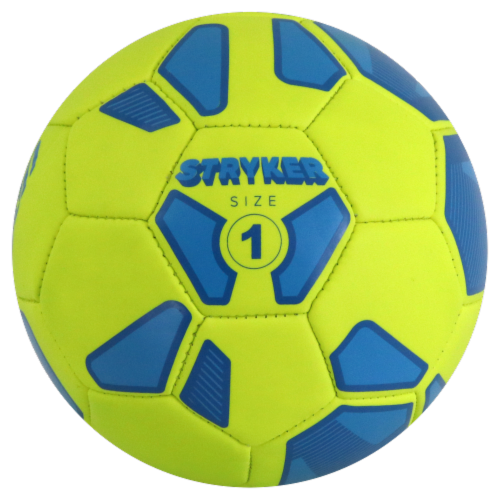 Baden Stryker Micro Mini Soccer Ball - Aqua/Lime Perspective: front