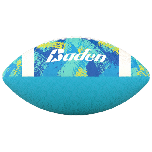 Baden Junior Football - Turquoise/Yellow Perspective: front