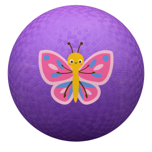 Baden Playground Ball - Purple Butterfly Perspective: front