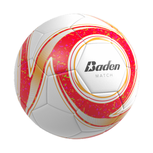 Match Soccer Ball - Red Perspective: front