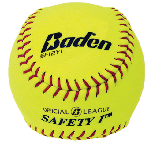 Baden® Level 1 Yelllow With Black Softball Perspective: front