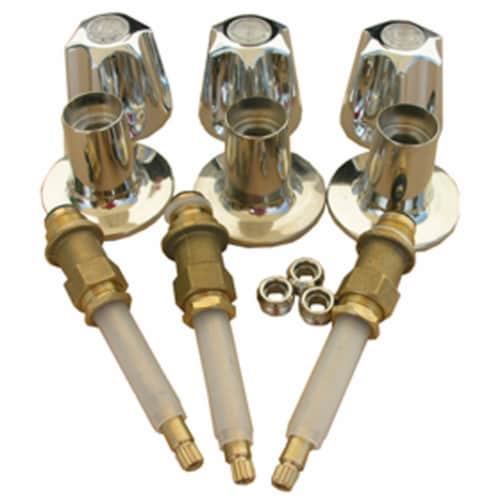 Lasco Price Pfister Round Clear Tub & Shower Handle Kit 019451, null