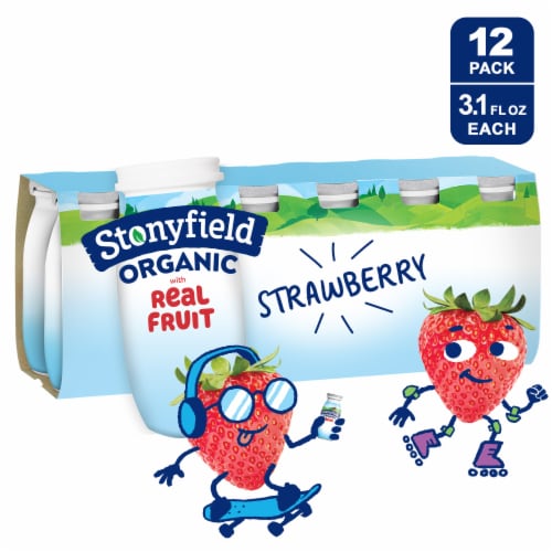 Stonyfield Organic Lowfat Yogurt Smoothies, Strawberry