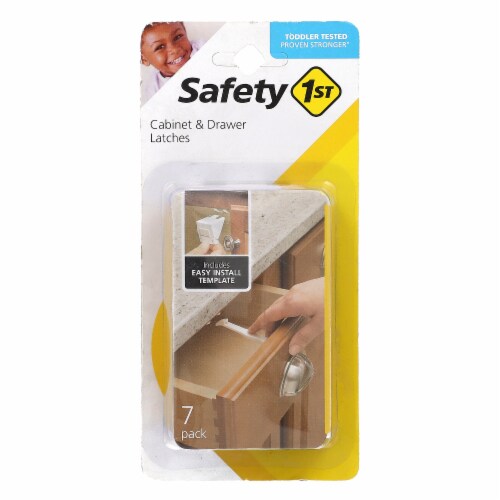 Safety 1st Cabinet & Drawer Latches - 7 Pack Perspective: front