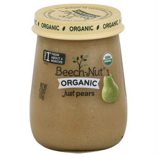 Beech-Nut Organic Just Pears Stage 1 Baby Food, 4.25 oz - Kroger