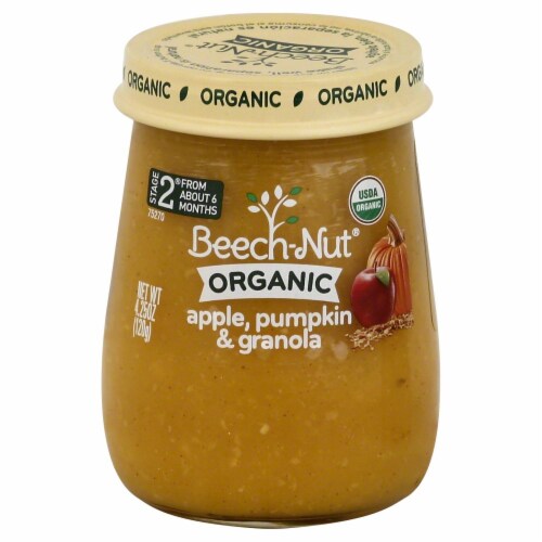 Beech-Nut Organic Apple Pumpkin & Granola Stage 2 Baby Food Perspective: front