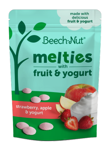 Beech-Nut Strawberry Apple & Yogurt Melties Perspective: front