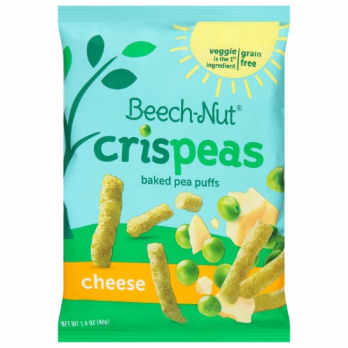 Beech-Nut® Crispeas Cheese Baked Pea Puffs Perspective: front