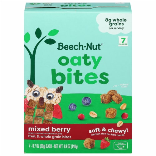 Beech-Nut® Oaty Bites Mixed Berry Toddler Snack Bites Perspective: front