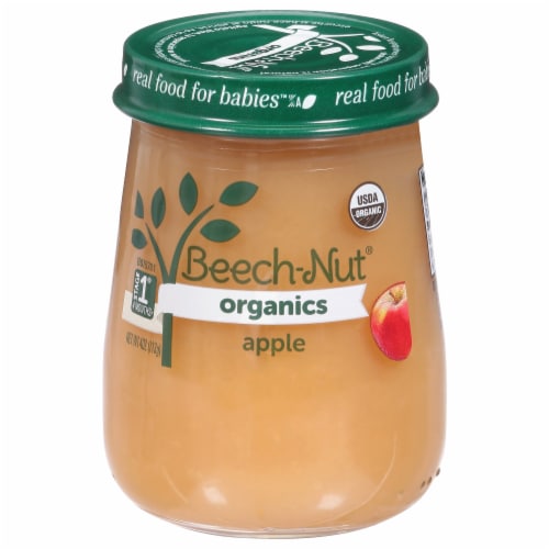 Beech-Nut® Organics Stage 1 Apple Baby Food Perspective: front