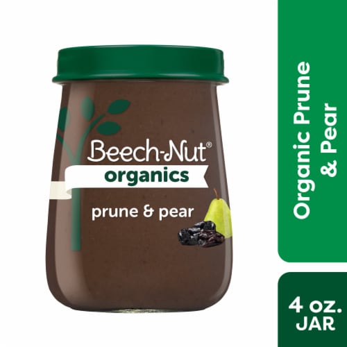 Beech-Nut® Organics Stage 2 Prunes & Pears Baby Food Jar Perspective: front