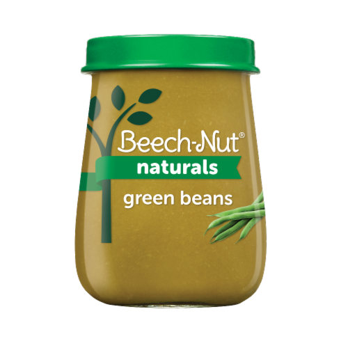 Beech-Nut® Naturals Stage 1 Green Beans Baby Food Perspective: front
