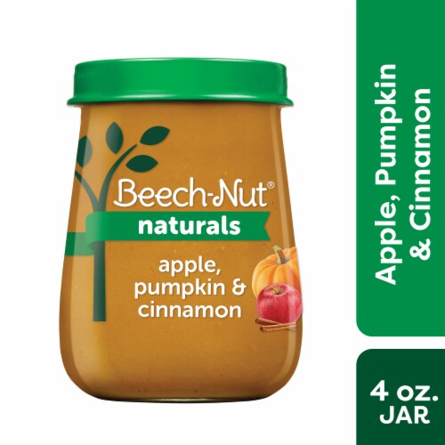 Beech-Nut® Naturals Stage 2 Apple Pumpkin & Cinnamon Baby Food Perspective: front