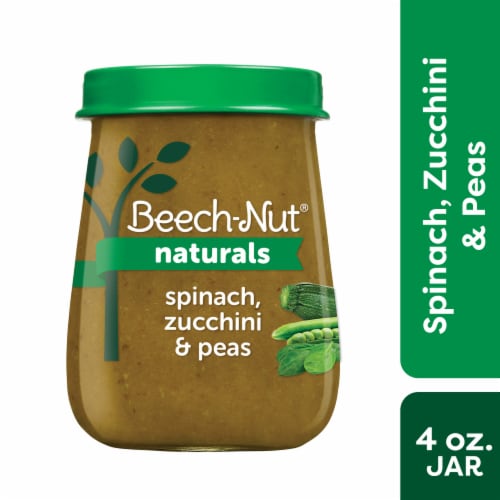 Beech-Nut® Naturals Stage 2 Spinach Zucchini & Peas Baby Food Perspective: front