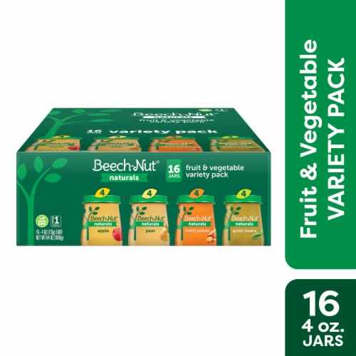 Beech-Nut Naturals Stage 1 Baby Food Fruit & Vegetable Variety Pack