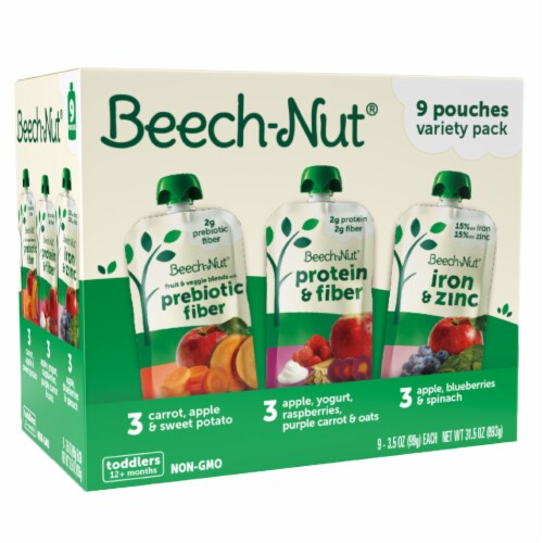 Beech-Nut® Baby Food Pouches Variety Pack Perspective: front