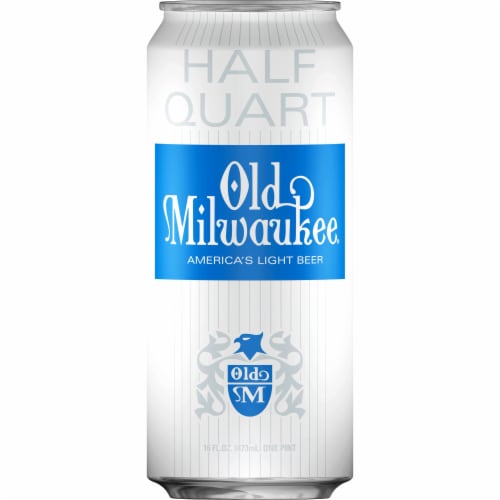 Old Milwaukee Light Lager Domestic Beer Perspective: front