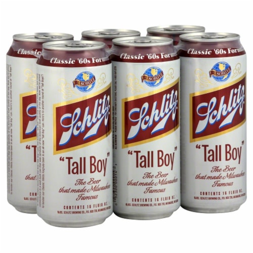 Schlit Tall Boy Beer, 6 cans / 16 fl oz - Pick ‘n Save