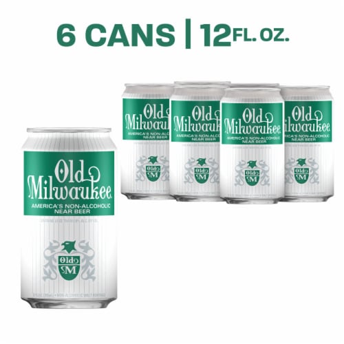 Old Milwaukee Non Alcoholic Lager Domestic Beer Perspective: front