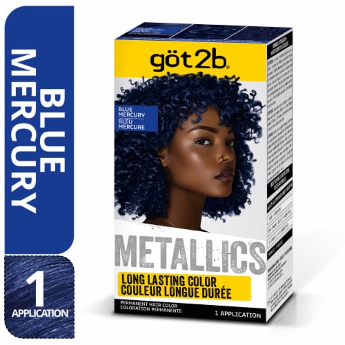 got2b® Metallics Blue Mercury Permanent Hair Color Perspective: front