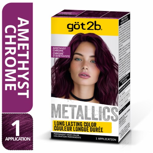got2b® Metallics Permanent Hair Color Kit - Amethyst Chrome Perspective: front
