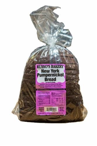 Russo's New York Pumpernickel Bread Perspective: front
