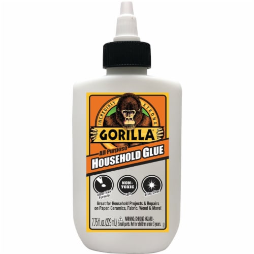 Gorilla 7.75 Oz. White Household All-Purpose Glue 100614 Perspective: front