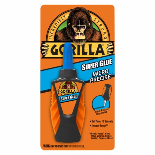  Gorilla Micro Precise Super Glue, 5.5 Gram, Clear