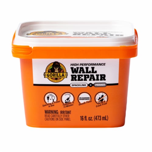 Gorilla Spackling and Primer Wall Repair Perspective: front