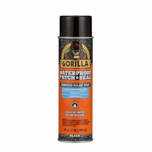 Gorilla® Waterproof Patch & Seal Black Spray Perspective: front
