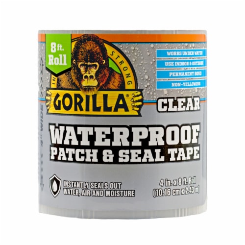 Gorilla® Clear Waterproof Patch & Seal Repair Tape Perspective: front