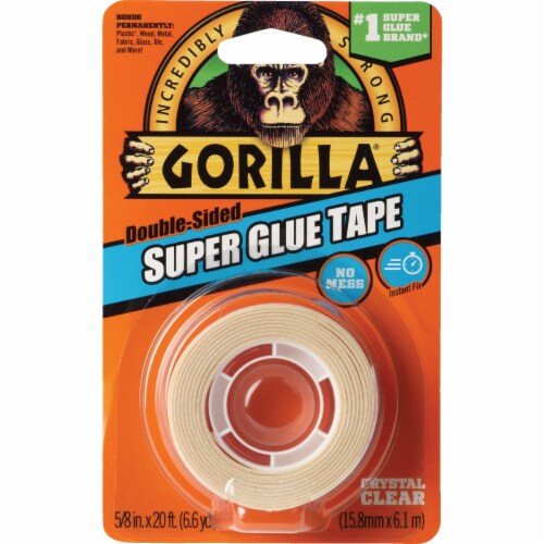 Gorilla 5/8 In. x 20 Ft. Super Glue Tape 109340 Perspective: front