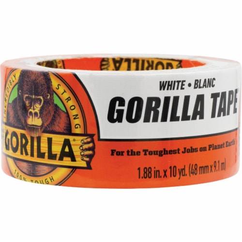 Gorilla® Permanent Duct Tape - White Perspective: front