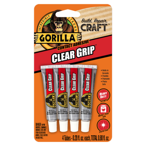 Gorilla® Clear Grip™ Contact Adhesive Perspective: front