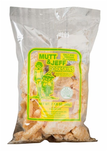 Mutt & Jeff Salt & Vinegar Porkskins Perspective: front