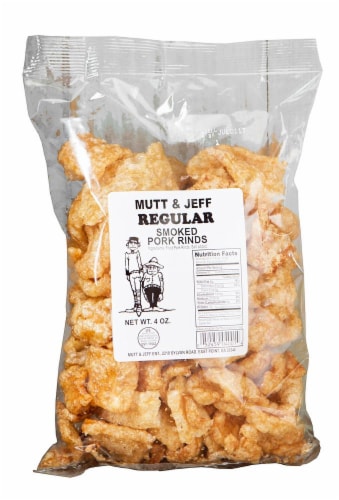 Mutt & Jeff Regular Smoked Pork Rinds Perspective: front